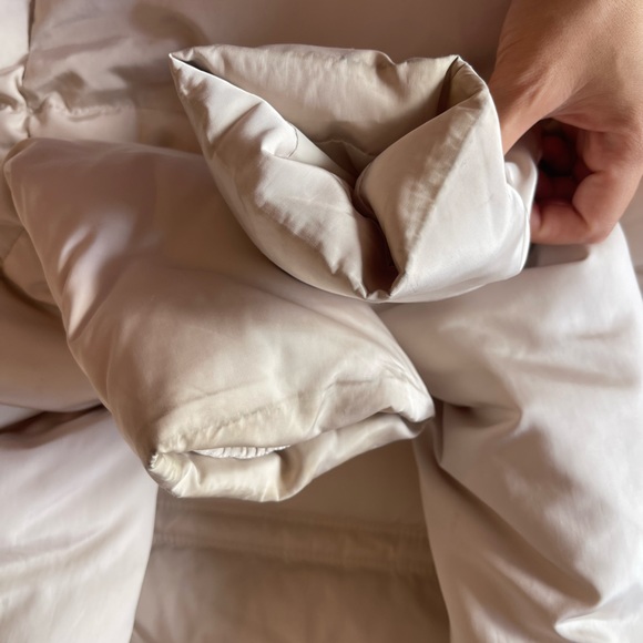 Zara Cream Puffer Jacket with Detachable Hood - Picture 9 of 10